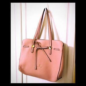 Nanette Lepore Pebbled Blush Pink Shoulder Bag